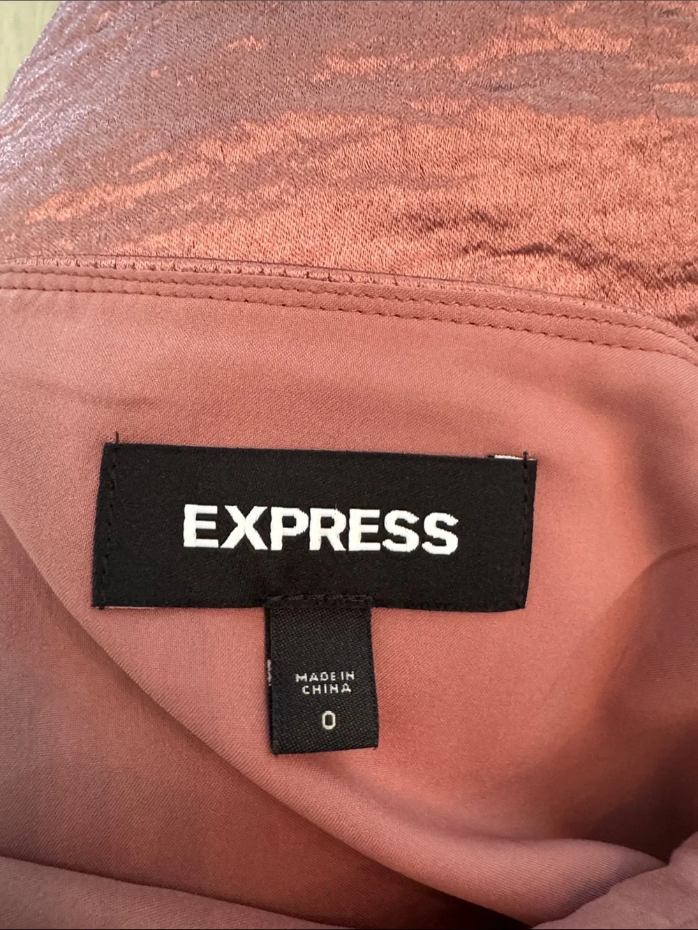 Express Textured Satin Mini Skirt - Dusty Rose